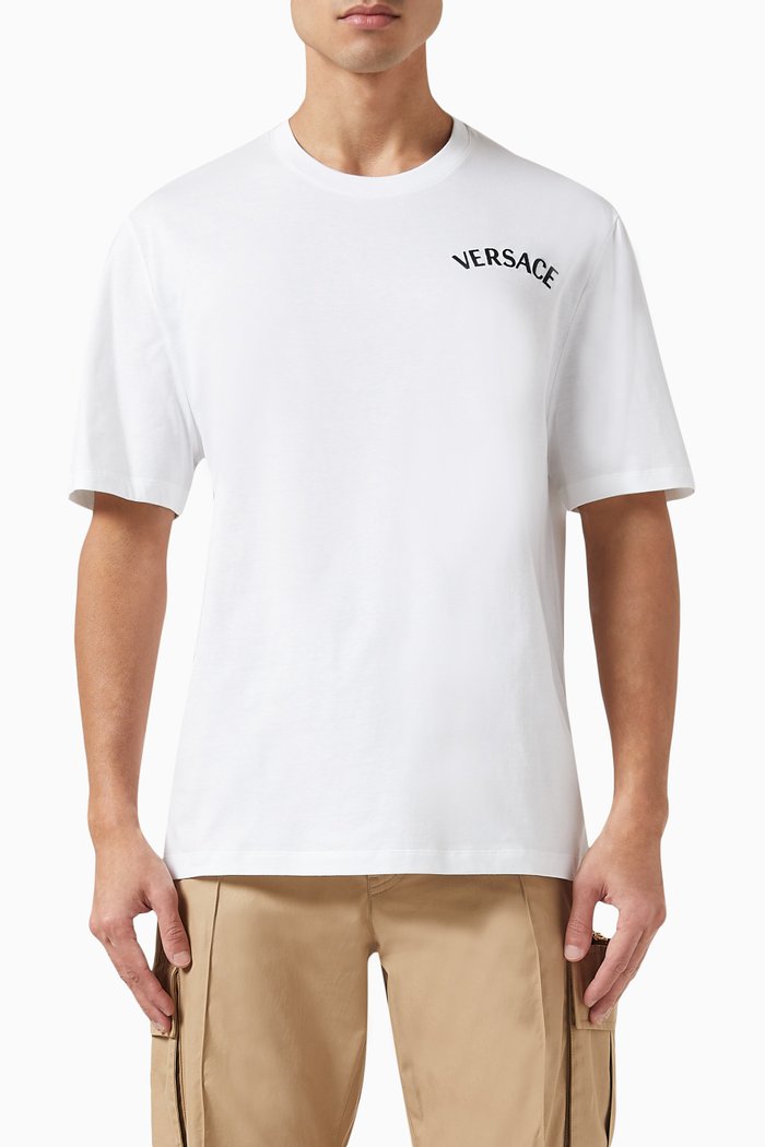 Logo T-shirt in Jersey, White