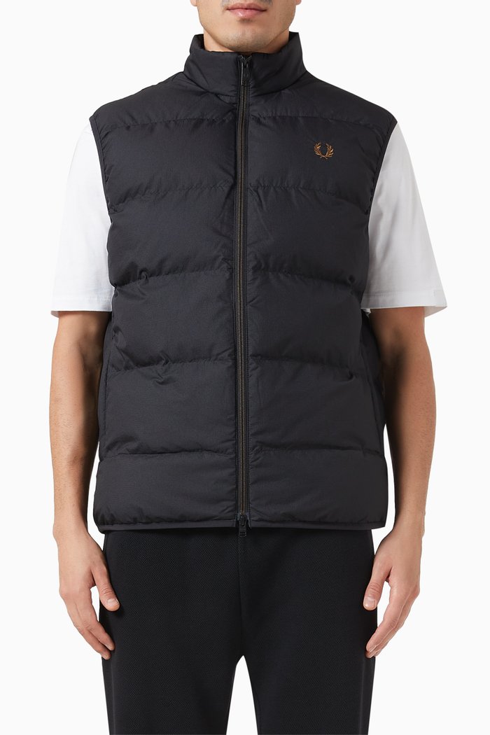 

Insulated Gilet in Nylon Ripstop, Black