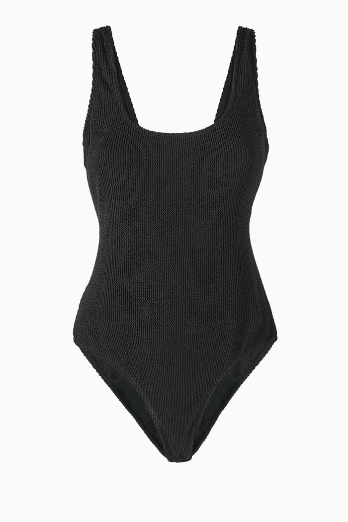 

Always Fits Modern Tank One-piece Swimsuit, Black