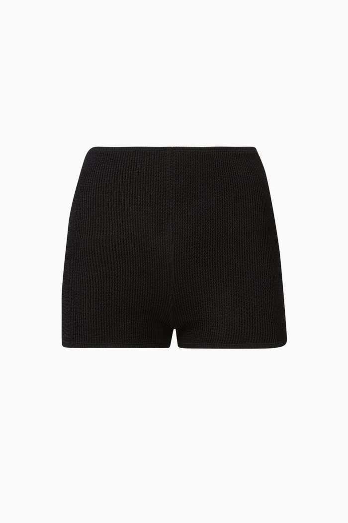 Always Fits Boy Swim Shorts in Crinkle Fabric, Black