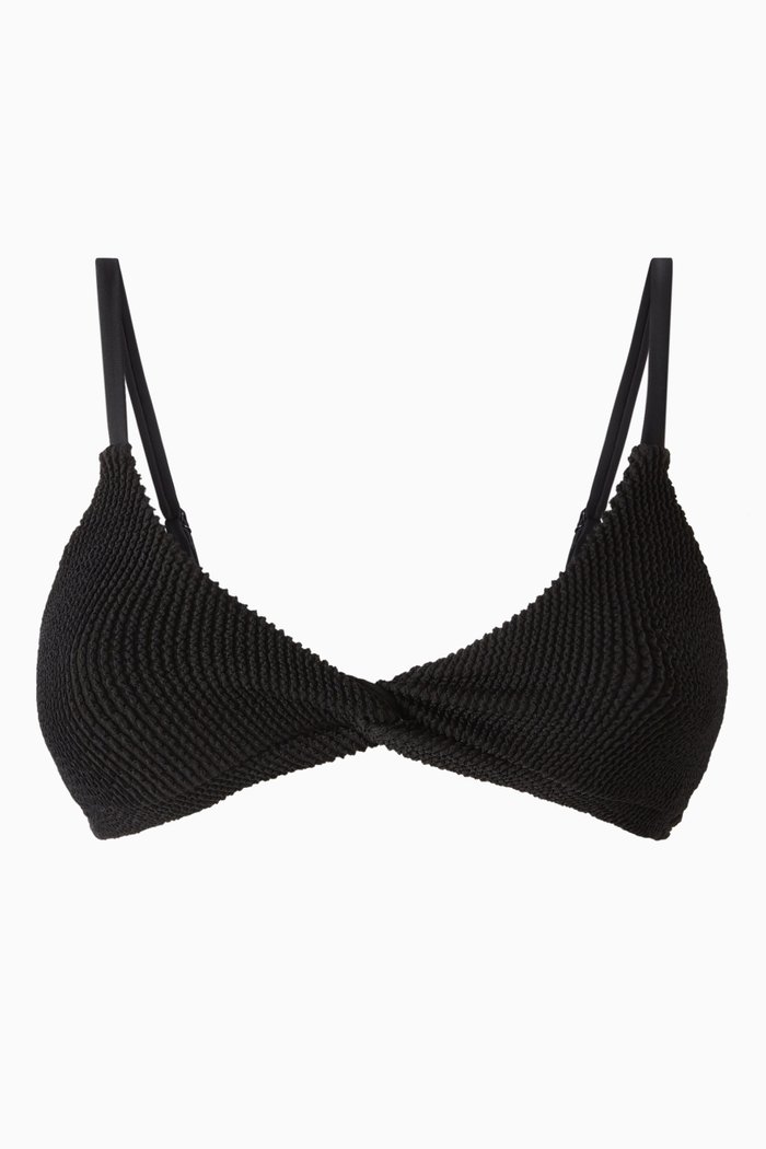 

Always Fits Twist Bikini Top, Black