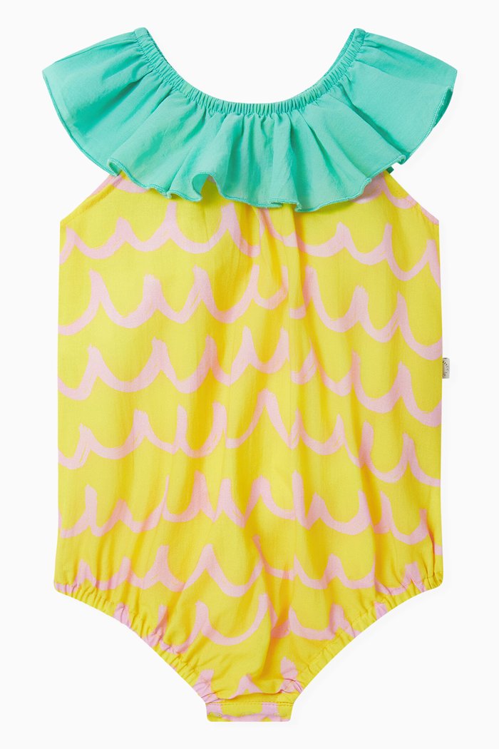 

Pineapple Romper in Organic Cotton, Yellow