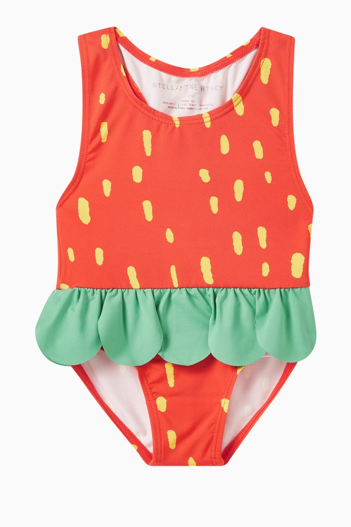 

Strawberry Print Swimsuit, Red
