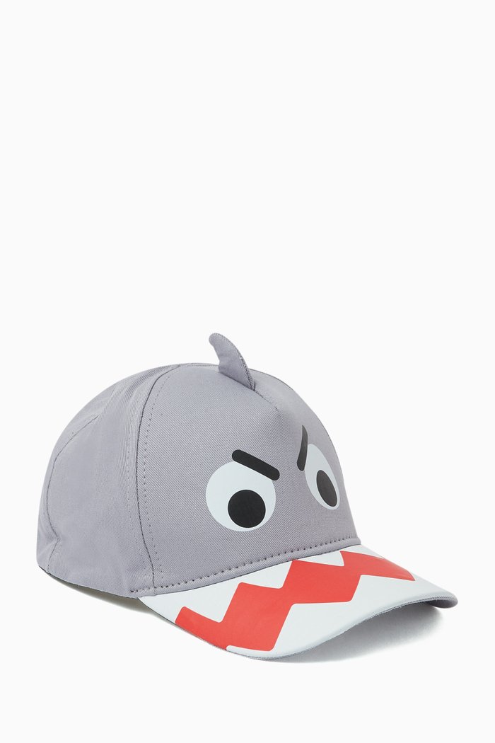 

Shark Cap in Cotton, Grey