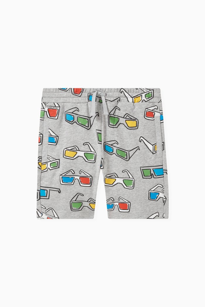 

Glasses Bermuda Shorts in Cotton, Grey