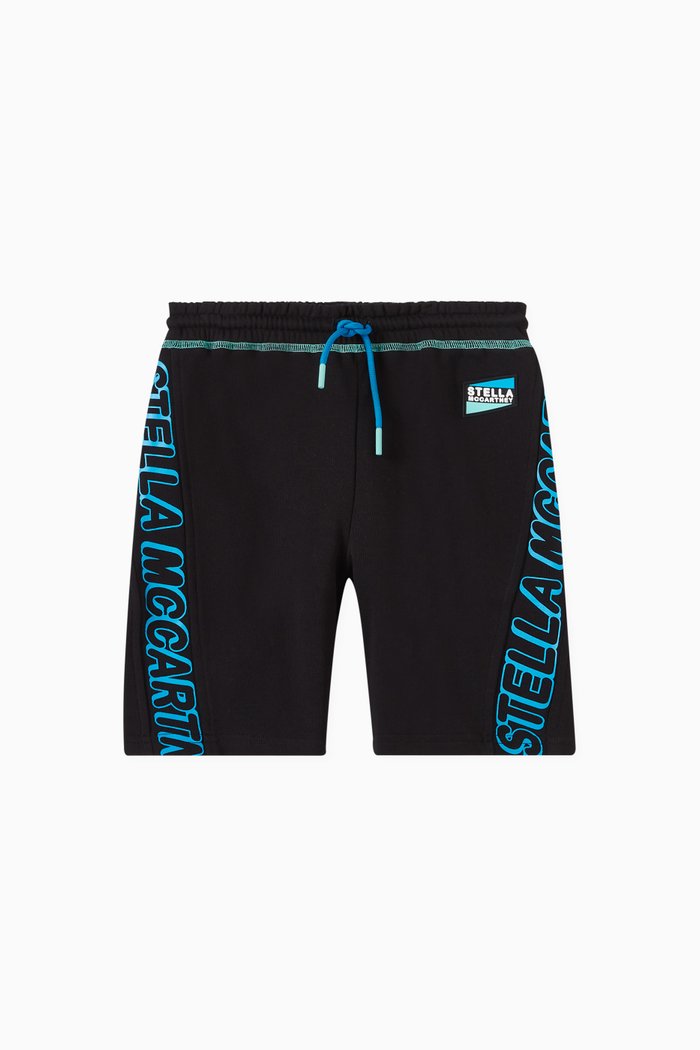 Logo-print Shorts in Cotton, Black
