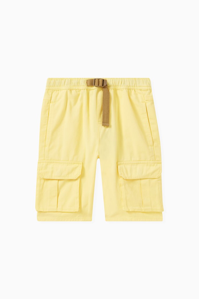 

Cargo Shorts in Sustainable Cotton, Yellow