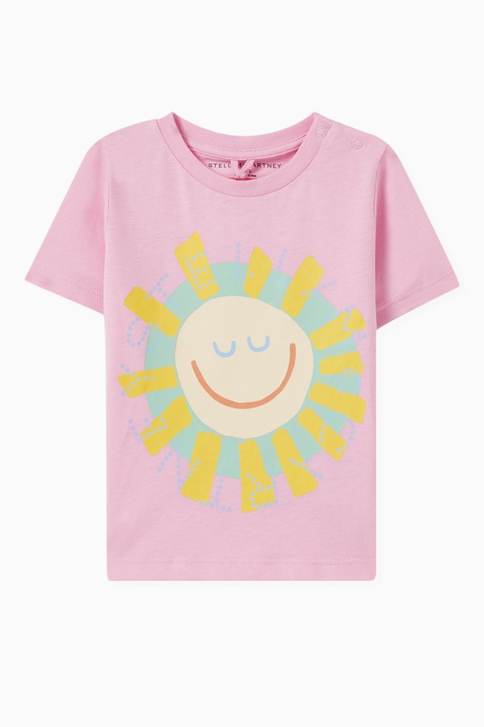 

Medallion Sunshine T-Shirt in Cotton, Pink
