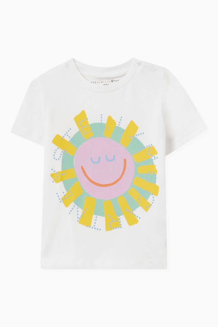 

Medallion Sunshine T-Shirt in Cotton, White