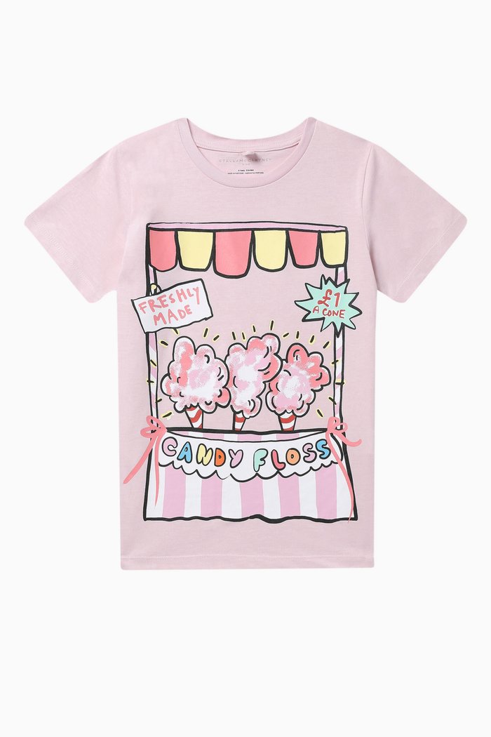 

Printed T-shirt in Cotton, Pink
