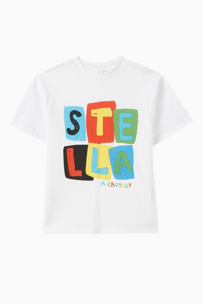 

Logo Print T-Shirt in Cotton, White