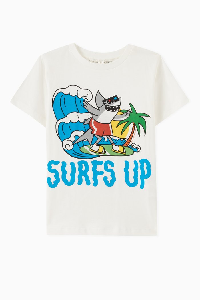 

Graphic Print T-Shirt in Cotton, White