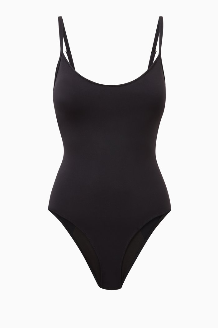 

Sculpt One-piece Swimsuit in Stretch Nylon, Black