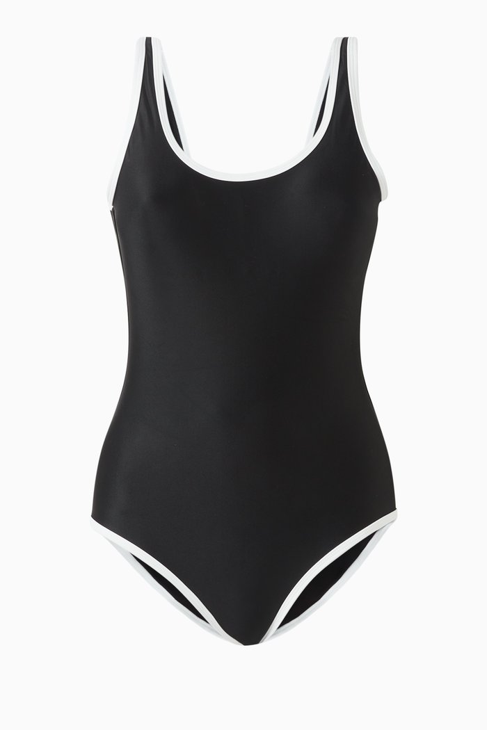 

The Backless Duo One-piece Swimsuit, Multicolour