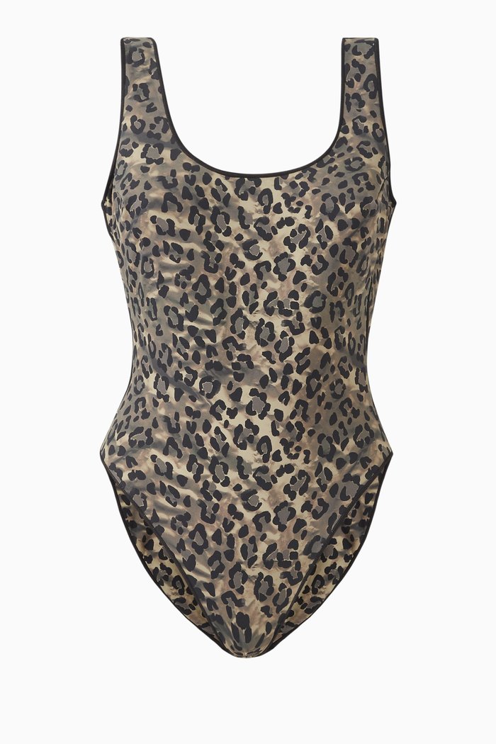 

The Contour Showtime One-piece Swimsuit in Lycra, Brown