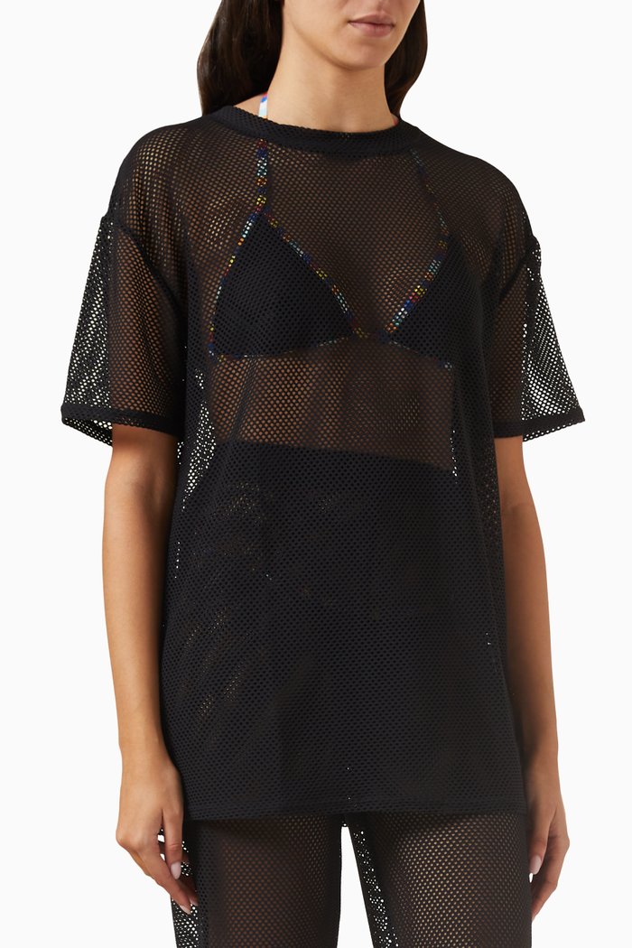 

The Contour T-shirt in Net, Black