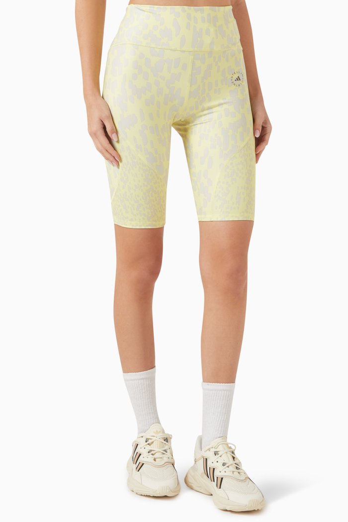 

x Stella McCartney Truepurpose Optime Training Biker Shorts, Yellow