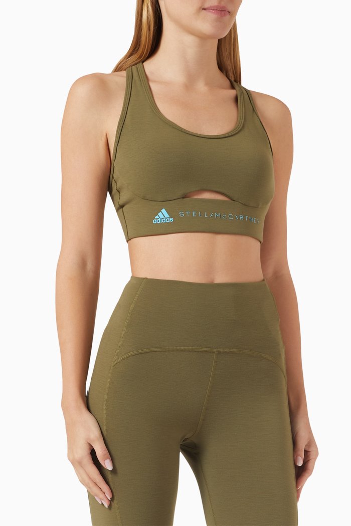 

x Stella McCartney Truestrength Medium-support Bra, Green