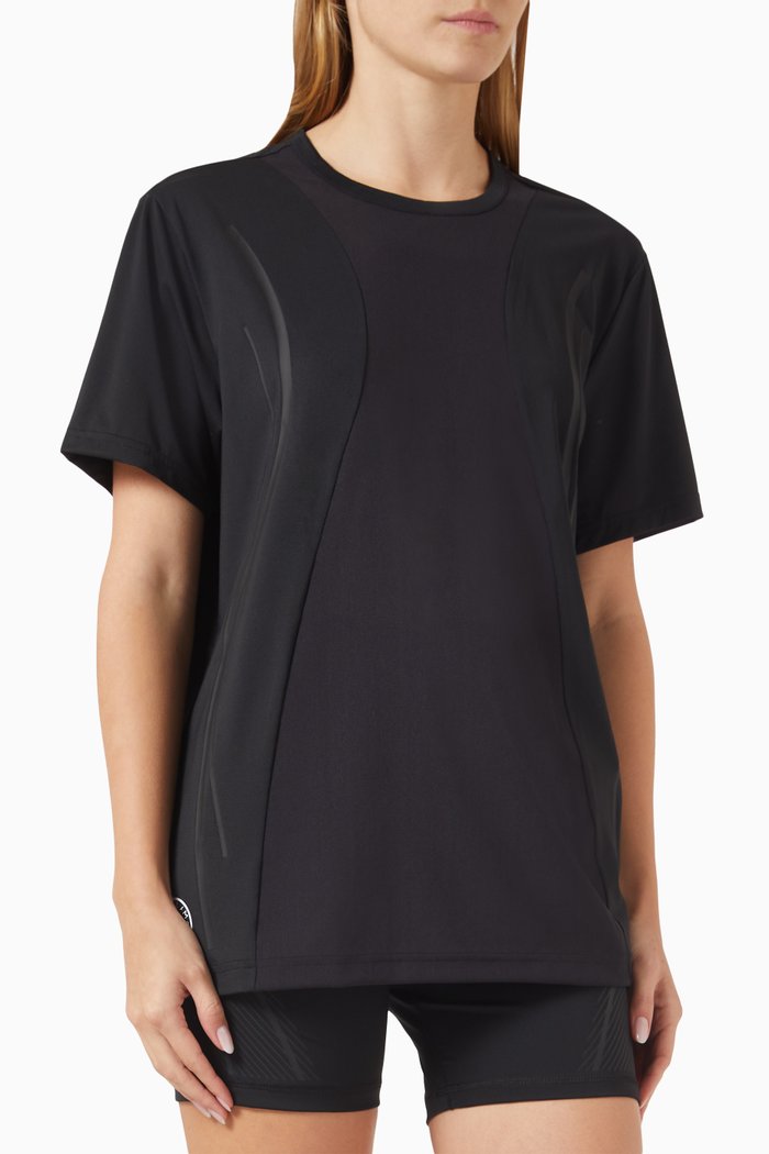 

x Stella McCartney TruePase Running T-shirt in Recycled-polyester, Black
