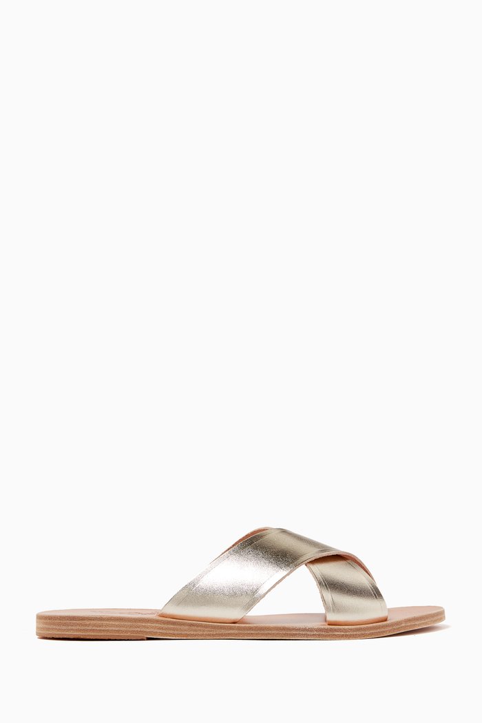 

Thais Sandals in Vachetta Leather, Gold
