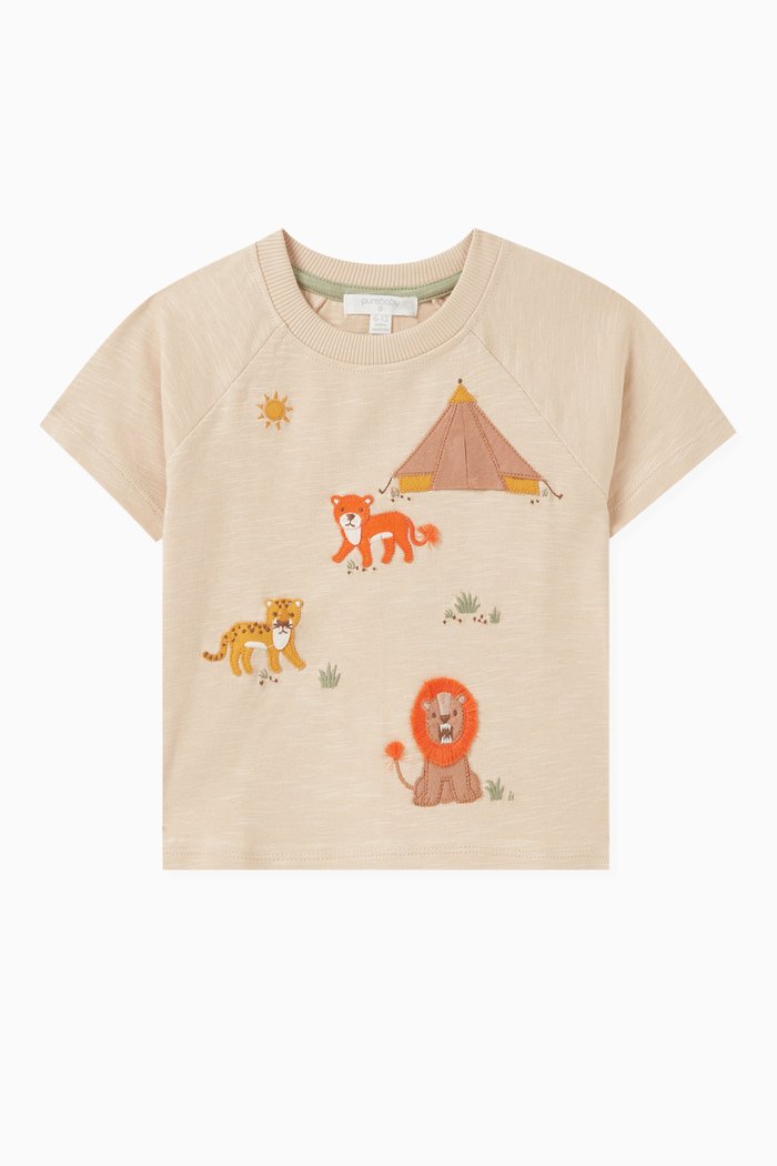 

Hungry Cats Relaxed Tee in Organic Cotton, Neutral