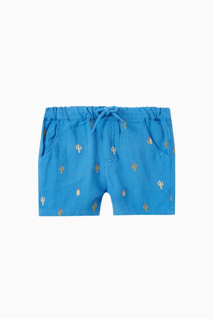 

Cactus Shorts in Organic Cotton, Blue