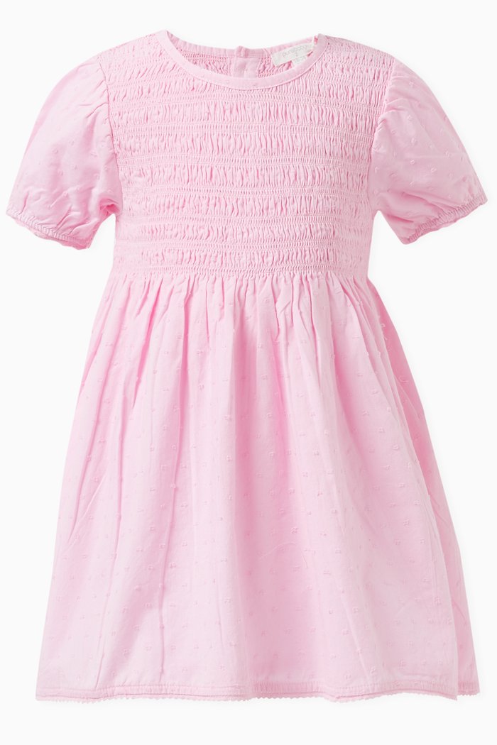 

Hail Spot Dress in Organic Cotton, Pink