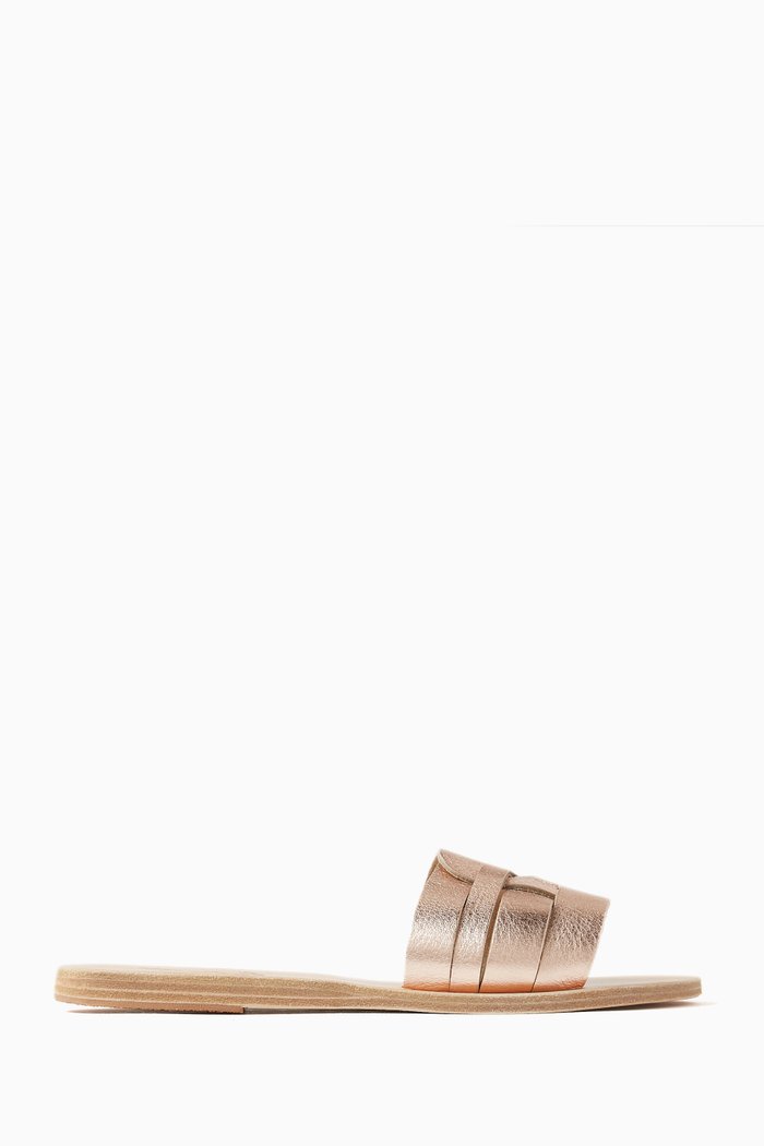

Filenada Slides in Leather, Rose gold