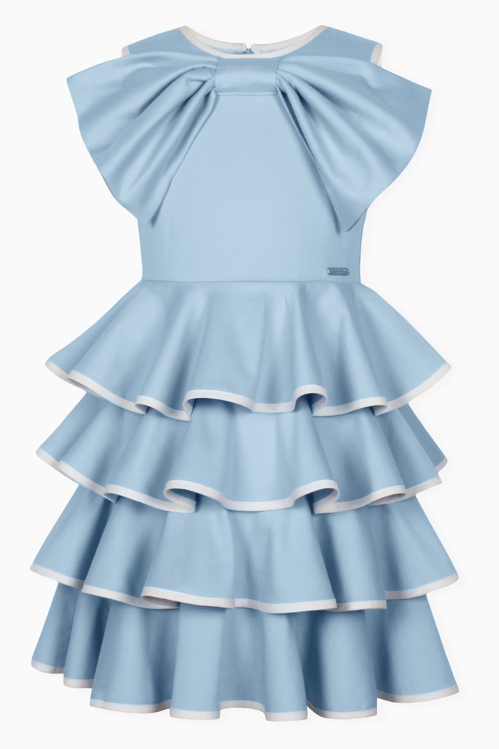 

Firebird Dress in Cotton-viscose Blend, Blue