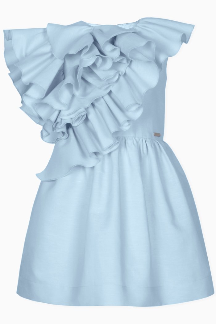 

Waterfall Lace Dress, Blue