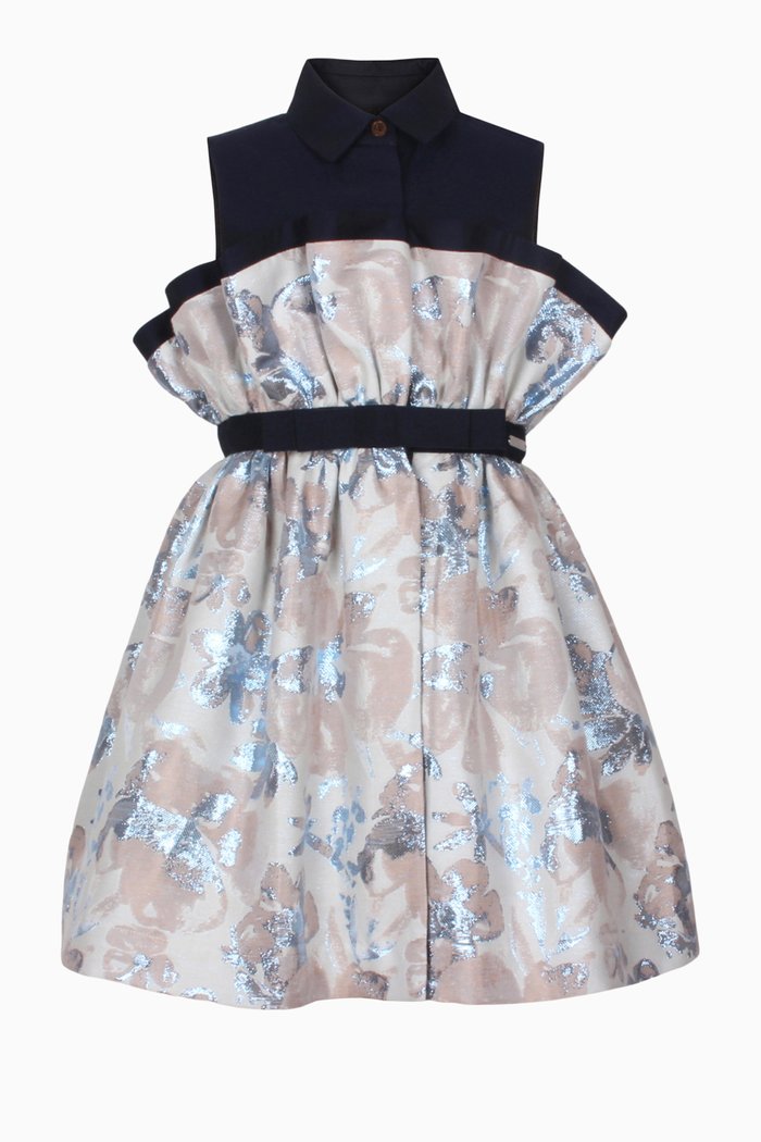 

Romana Dress in Cotton, Blue