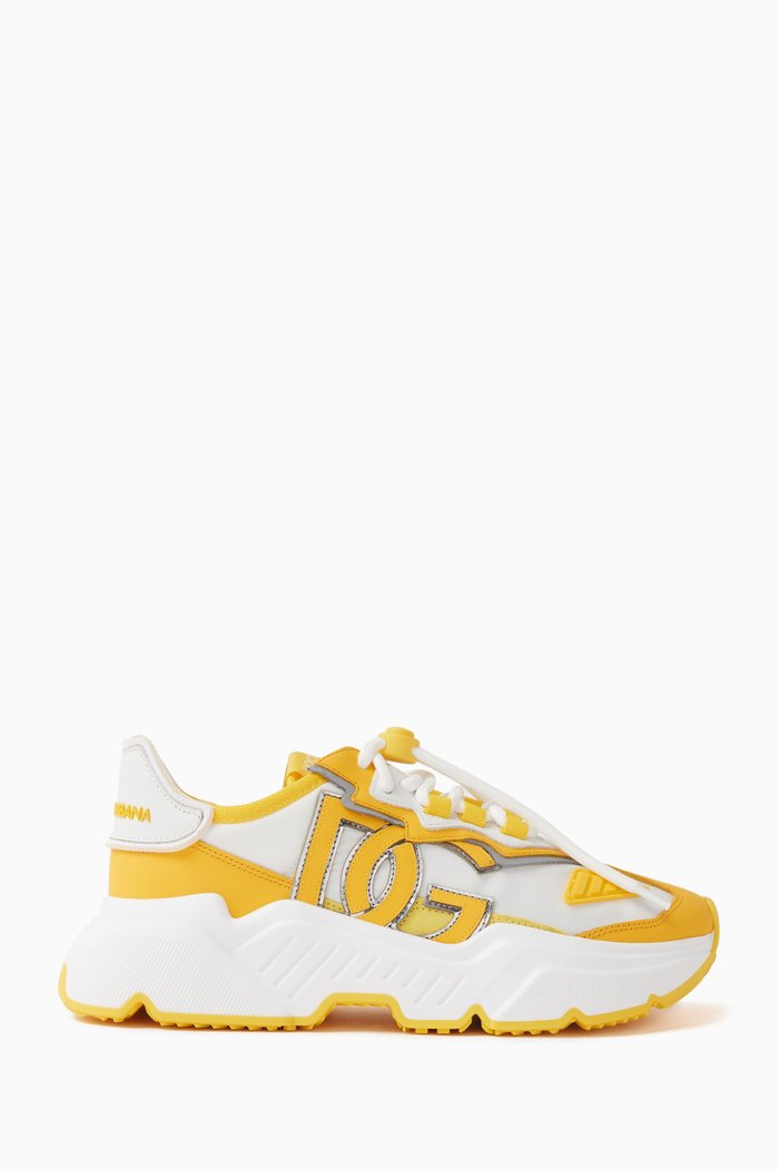 

Daymaster Sneakers in Mixed Materials, Yellow