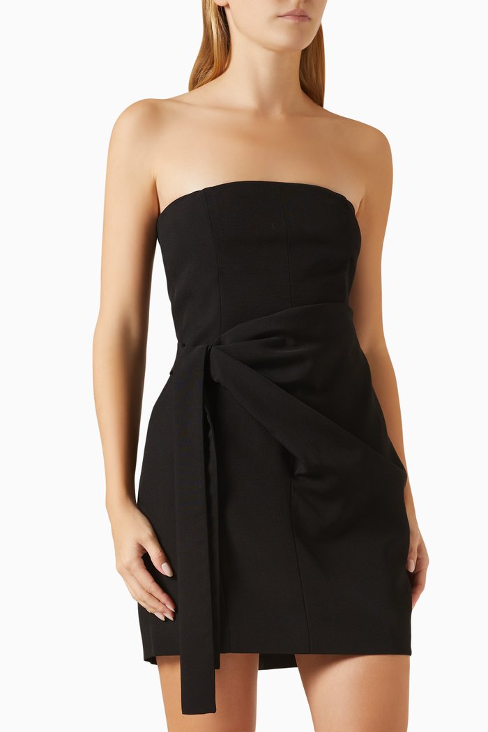 

Natal Mini Dress in Viscose, Black