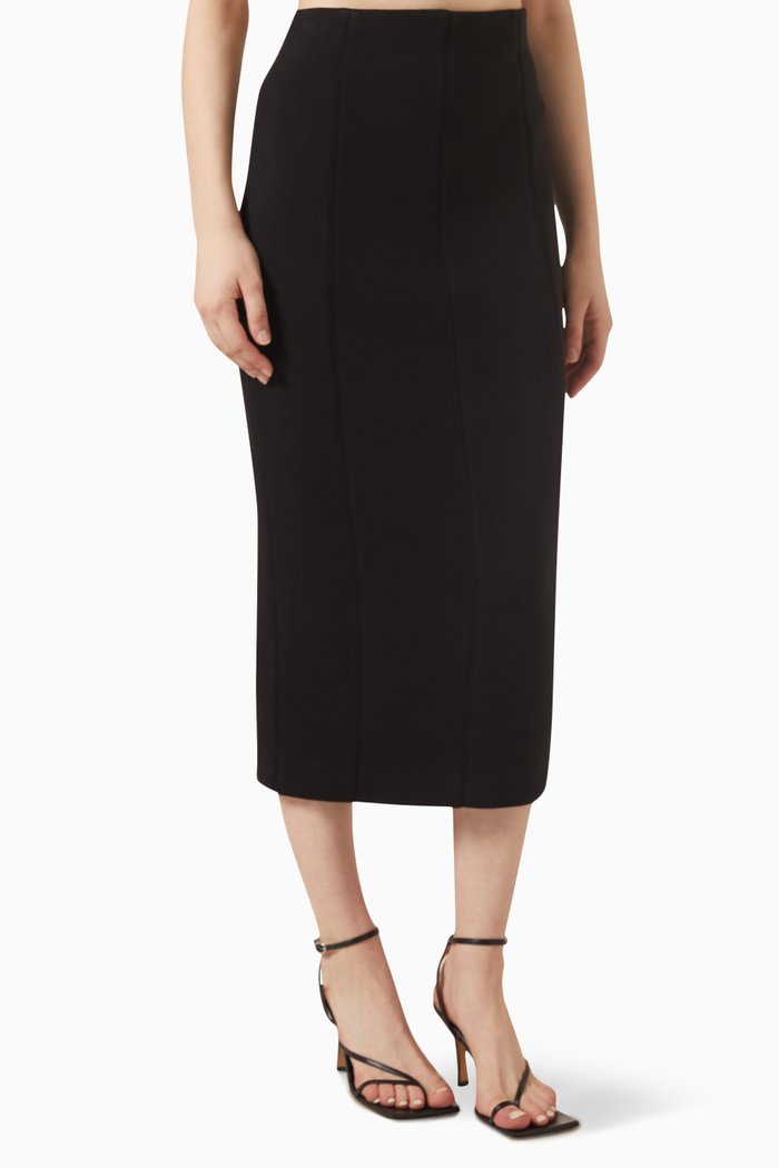 Iringa Midi Skirt, Black