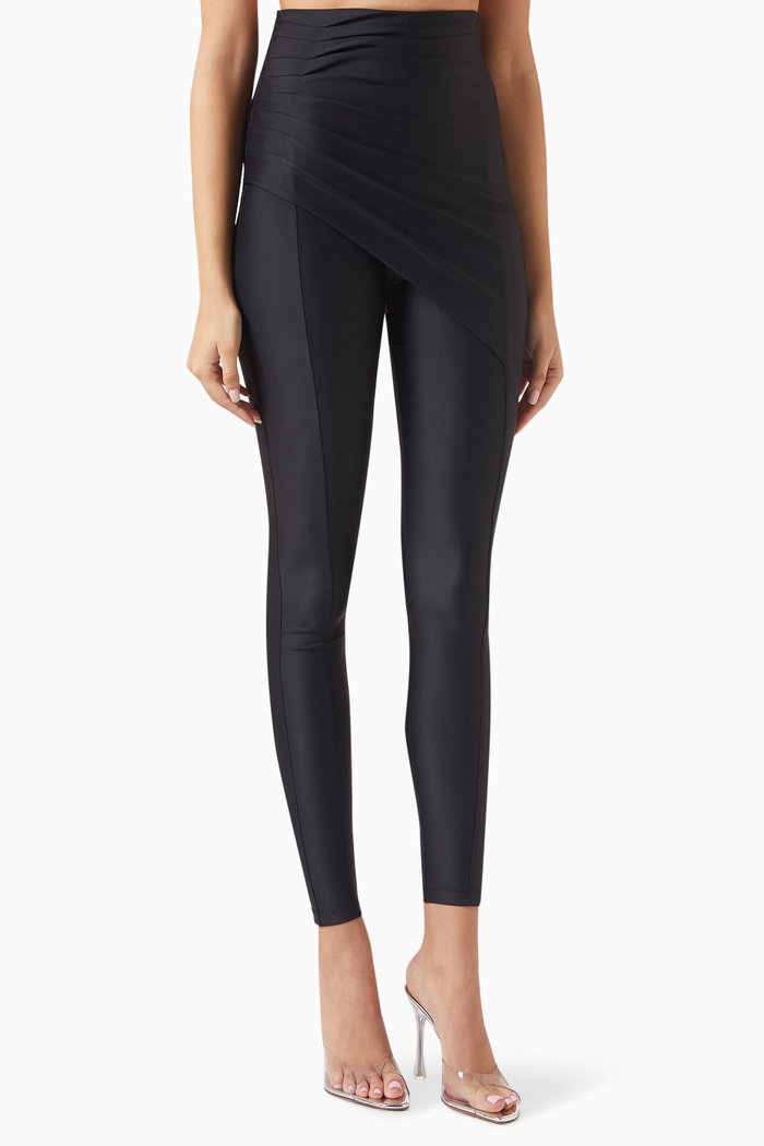 

Zoe Draped Pants, Black