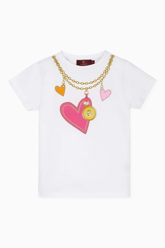 

Graphic-print T-shirt in Cotton-jersey, White