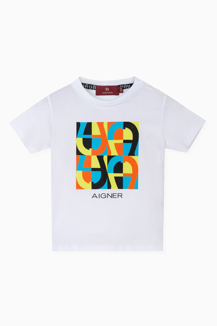 

Printed T-shirt in Jersey, White