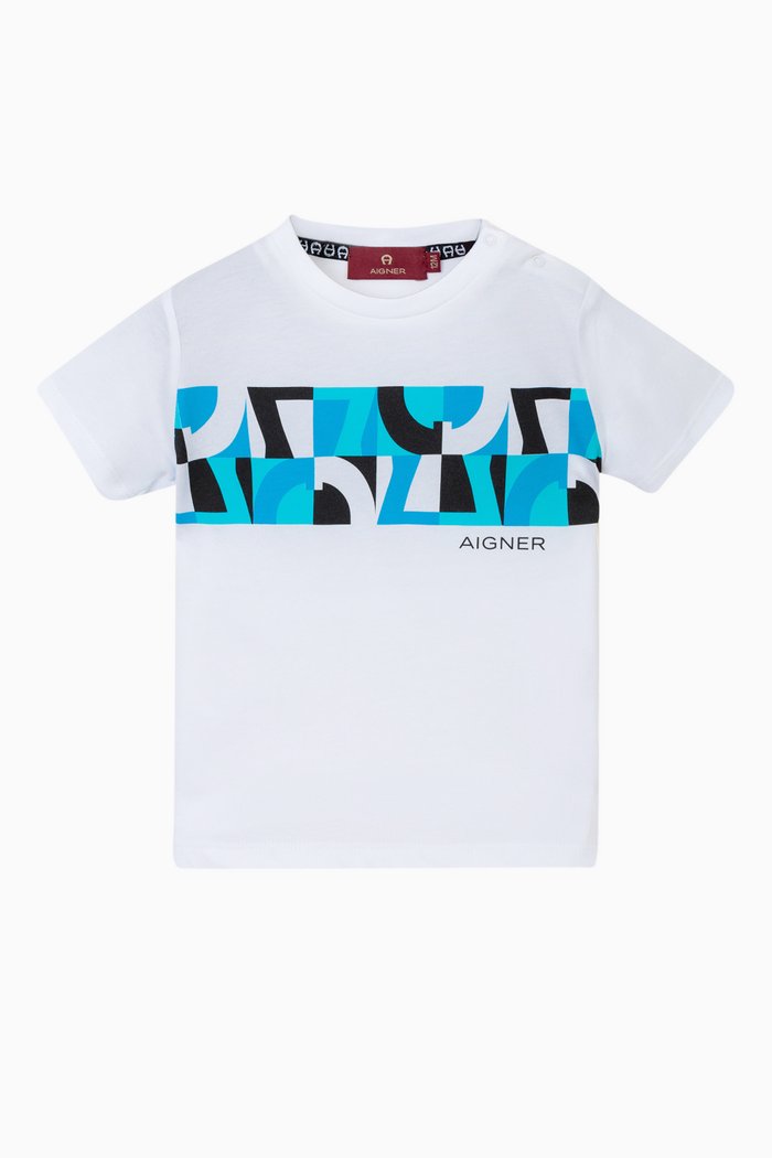 

Logo-print T-shirt in Cotton-jersey, Blue