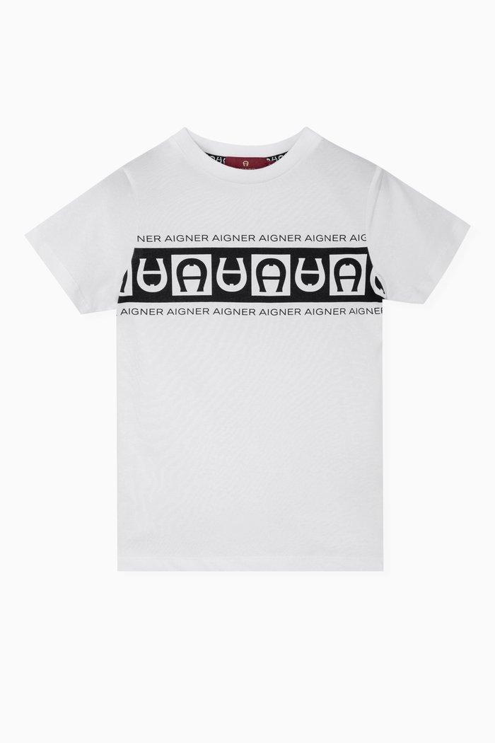 Logo T-Shirt in Cotton, White
