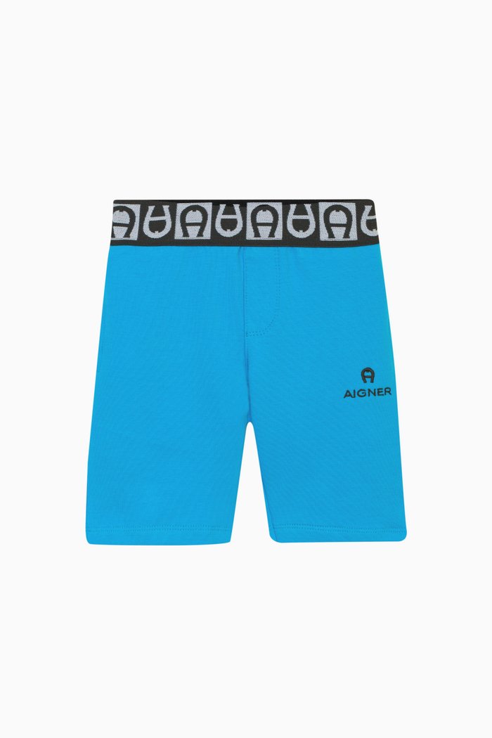 

Logo Shorts in Cotton, Blue