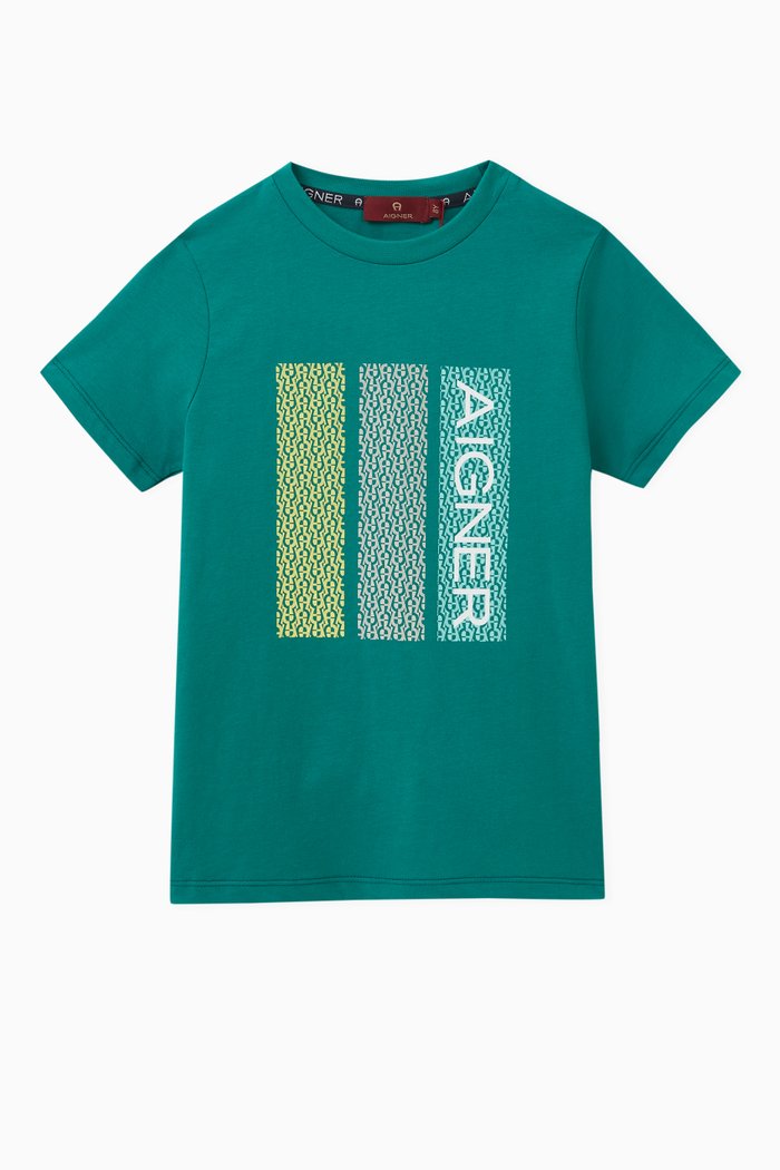 

Logo T-Shirt in Cotton, Green