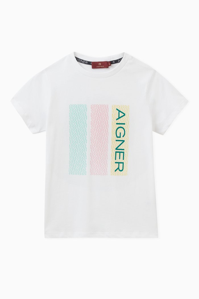 Logo T-Shirt in Cotton, White