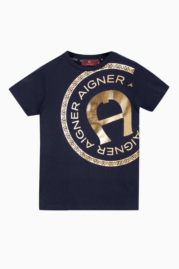 

Logo-print T-shirt in Cotton-jersey, Blue