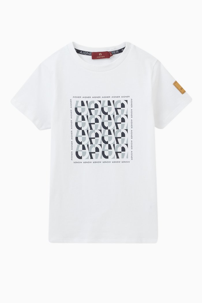 

Logo T-Shirt in Cotton, Grey