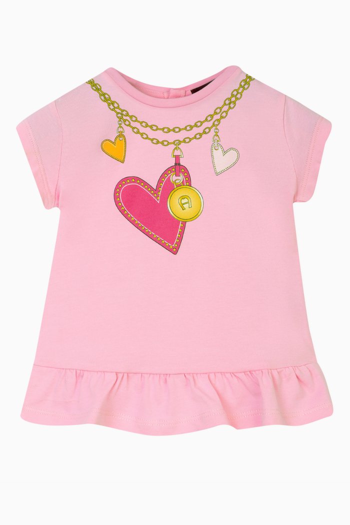 

Printed T-shirt in Cotton, Pink