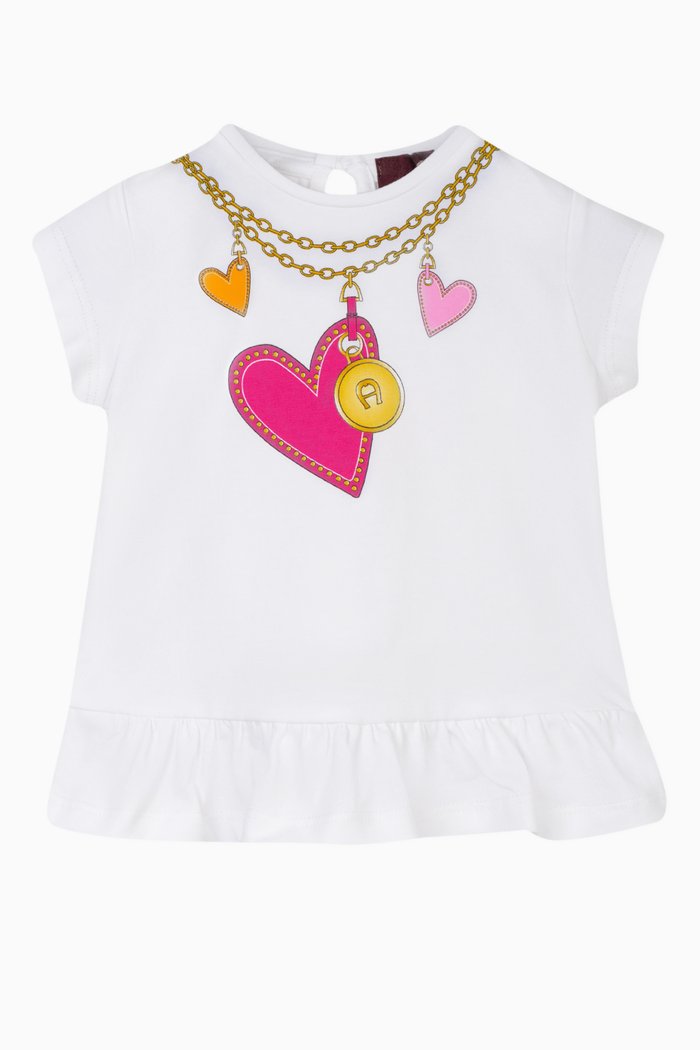 

Printed T-shirt in Cotton, White