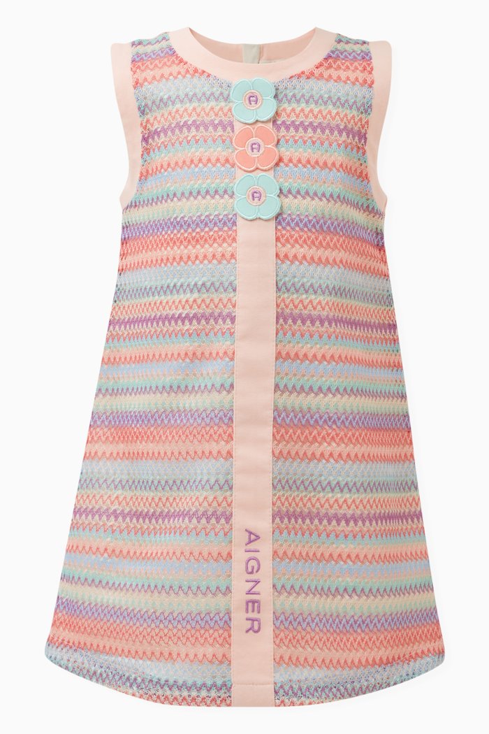 

Floral Logo Crochet Dress, Orange