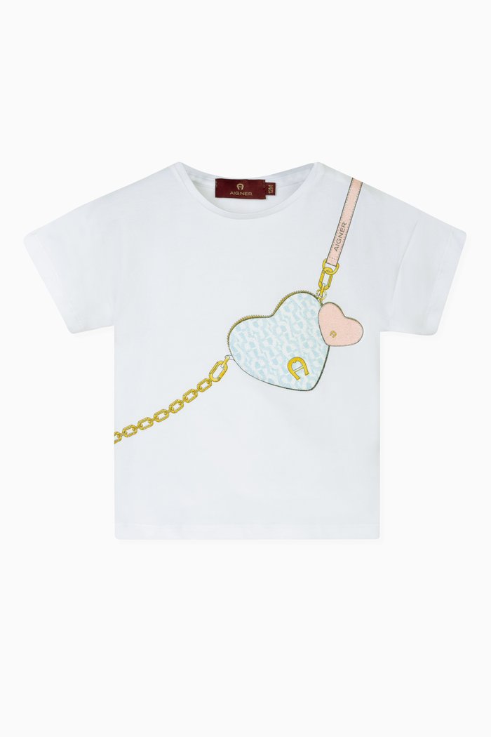 

Bag-print T-shirt in Cotton-jersey, White