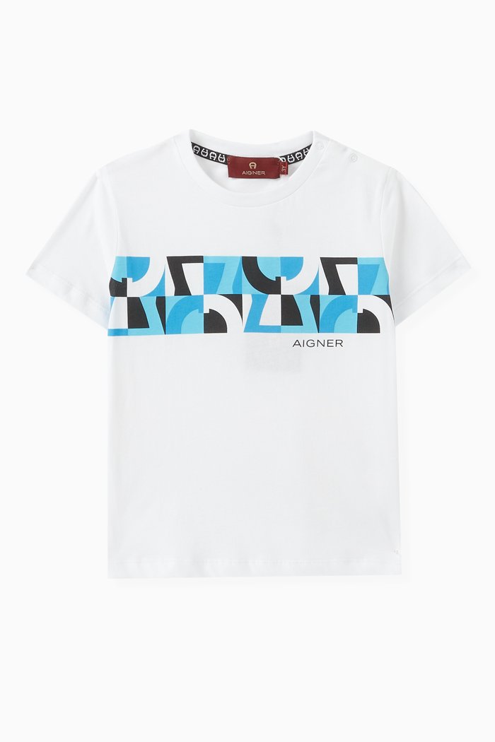 

Logo Print T-shirt in Cotton, White