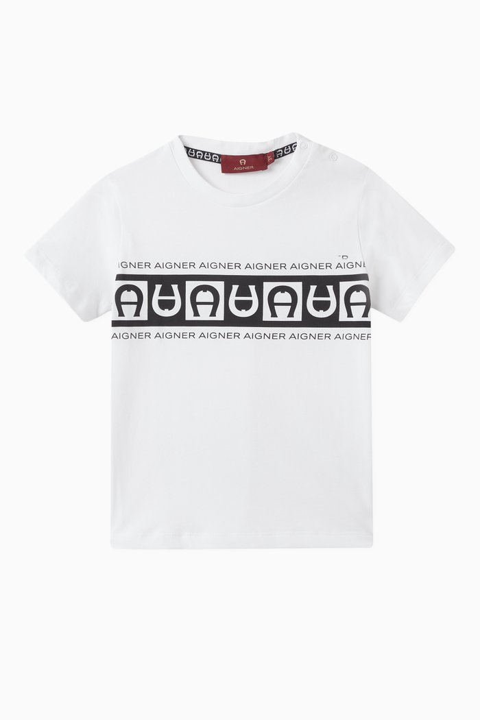 Logo T-Shirt in Cotton, White